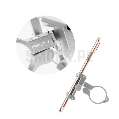 GUB uchwyt rowerowy na kierownicę G85 Aluminium srebrny GUB uchwyt rowerowy na kierownicę G85 Aluminium srebrny