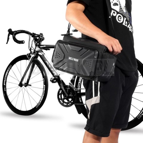 WILDMAN sakwa rowerowa na kierownicę na zamek GS6 4L (4" - 7") czarna WILDMAN sakwa rowerowa na kierownicę na zamek GS6 4L (4" - 7") czarna