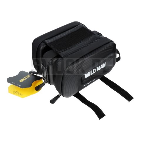 WILDMAN sakwa rowerowa na ramę na zamek E6S 1,2L (4" - 7") czarna WILDMAN sakwa rowerowa na ramę na zamek E6S 1,2L (4" - 7") czarna