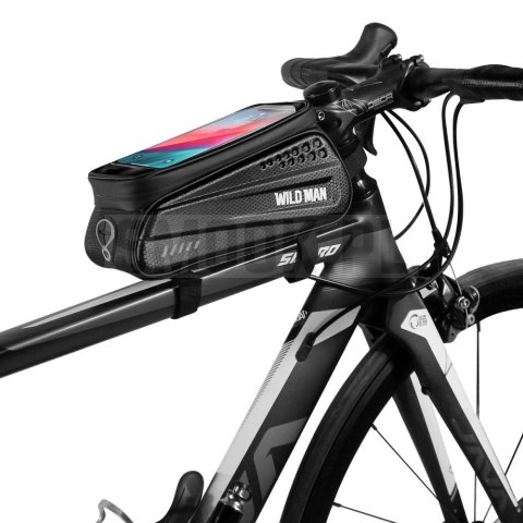 WILDMAN sakwa rowerowa na ramę na zamek ES3 1L (4" - 7") czarna WILDMAN sakwa rowerowa na ramę na zamek ES3 1L (4" - 7") czarna
