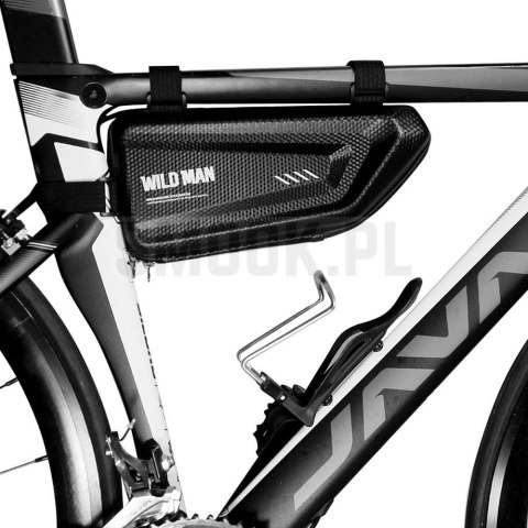 WILDMAN sakwa rowerowa pod ramę na zamek E4 1,5L (4" - 7") czarna WILDMAN sakwa rowerowa pod ramę na zamek E4 1,5L (4" - 7") czarna