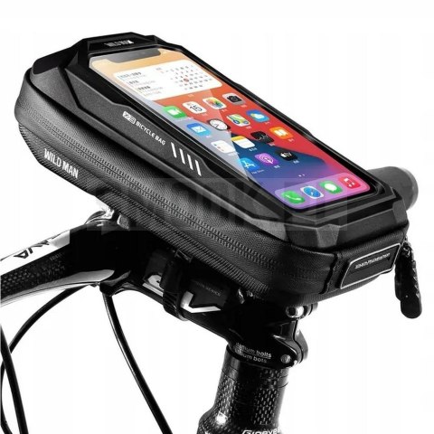 WILDMAN sakwa rowerowa na kierownicę na zamek X3 0,5L czarna WILDMAN sakwa rowerowa na kierownicę na zamek X3 0,5L czarna