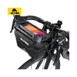 WILDMAN sakwa rowerowa na kierownicę na zamek XT8 3L czarna