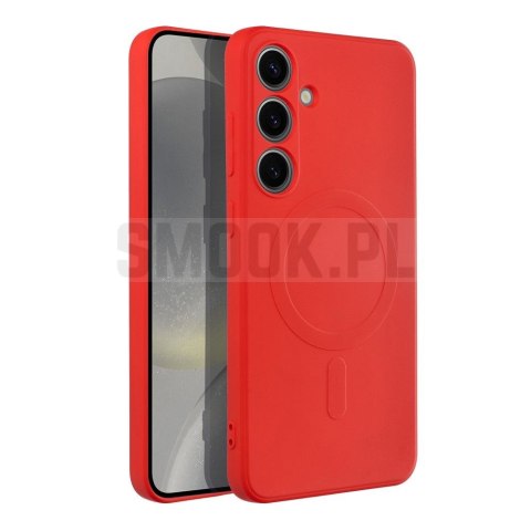Futerał SILICONE MAG COVER kompatybilny z MagSafe do SAMSUNG S24 Plus czerwony Futerał SILICONE MAG COVER kompatybilny z MagSafe do SAMSUNG S24 Plus czerwony