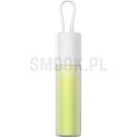 BASEUS powerbank 5200 mAh z wbudowanym kablem Lightning + kabel Typ C do Typ C PD QC 2,4A 20W PPKDC05I biało zielony