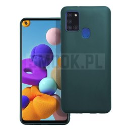 Futerał MATT do SAMSUNG A21S ciemnozielony