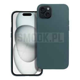 Futerał MATT do IPHONE 15 Plus ciemnozielony