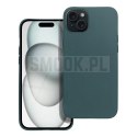 Futerał MATT do IPHONE 15 ciemnozielony