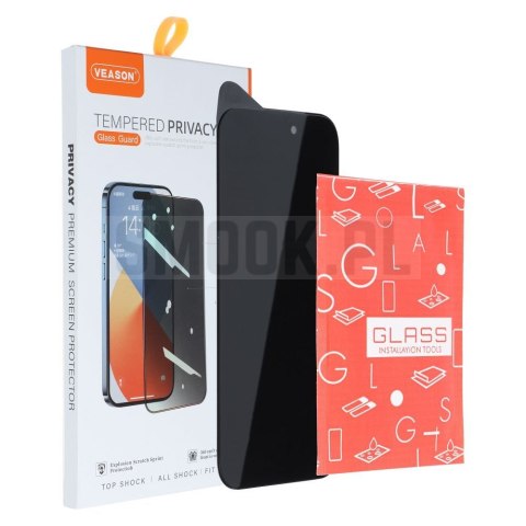 Szkło Hartowane 6D Pro Privacy - do Iphone 13 Pro Max / 14 Plus czarny Szkło Hartowane 6D Pro Privacy - do Iphone 13 Pro Max / 14 Plus czarny