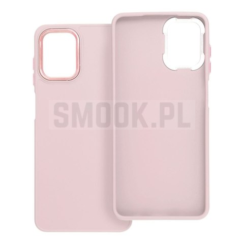 Futerał FRAME do SAMSUNG A12 / M12 pudrowy róż Futerał FRAME do SAMSUNG A12 / M12 pudrowy róż