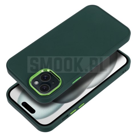 Futerał FRAME do IPHONE 15 Plus zielony Futerał FRAME do IPHONE 15 Plus zielony