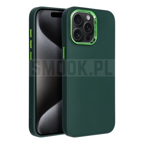 Futerał FRAME do IPHONE 15 Pro Max zielony Futerał FRAME do IPHONE 15 Pro Max zielony