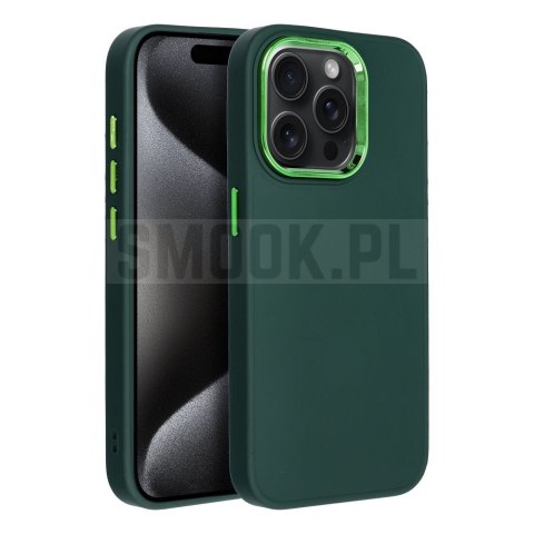 Futerał FRAME do IPHONE 15 Pro zielony Futerał FRAME do IPHONE 15 Pro zielony