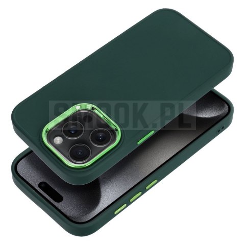 Futerał FRAME do IPHONE 15 Pro zielony Futerał FRAME do IPHONE 15 Pro zielony