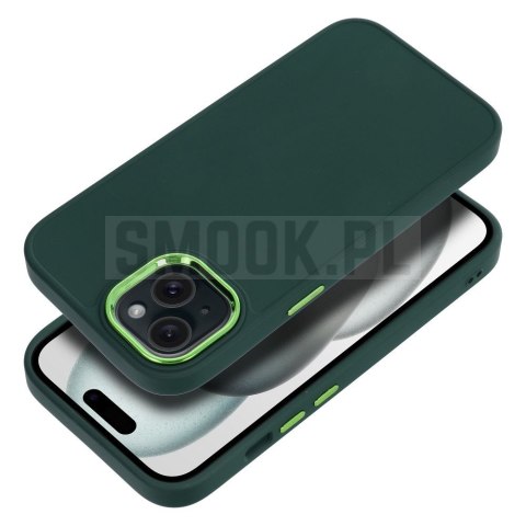 Futerał FRAME do IPHONE 15 zielony Futerał FRAME do IPHONE 15 zielony