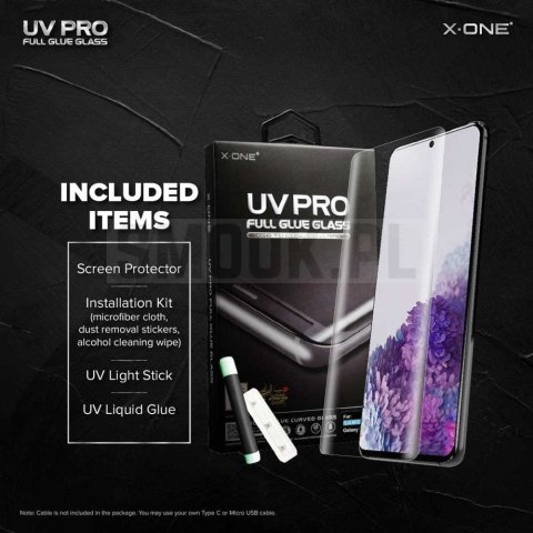 Szkło hartowane X-ONE UV PRO - do Samsung Galaxy S23 Ultra (case friendly) - działający czytnik Szkło hartowane X-ONE UV PRO - do Samsung Galaxy S23 Ultra (case friendly) - działający czytnik