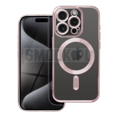 Futerał ELECTRO MAG COVER MagSafe do IPHONE 15 Pro złoty róż
