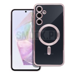 Futerał Electro Mag Cover MagSafe do SAMSUNG A35 złoty róż