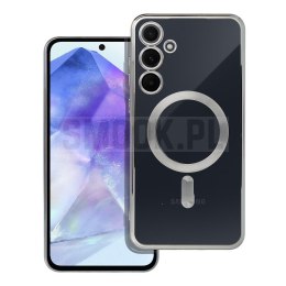 Futerał Electro Mag Cover MagSafe do SAMSUNG A55 srebrny