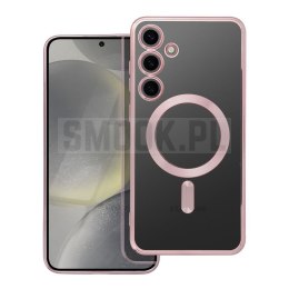Futerał Electro Mag Cover MagSafe do SAMSUNG S24 Plus złoty róż