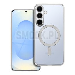 Futerał Electro Mag Cover MagSafe do SAMSUNG S25 Plus srebrny