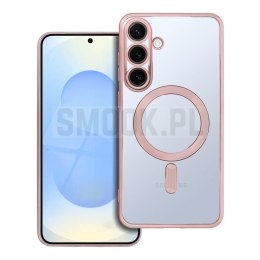 Futerał Electro Mag Cover MagSafe do SAMSUNG S25 Plus złoty róż