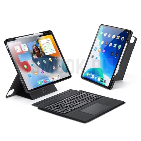 DUX DUCIS etui DK składane z klawiaturą bezprzewodową do iPad Air 13 (2024)/Pro 12.9 (2020/2021/2022) czarne DUX DUCIS etui DK składane z klawiaturą bezprzewodową do iPad Air 13 (2024)/Pro 12.9 (2020/2021/2022) czarne