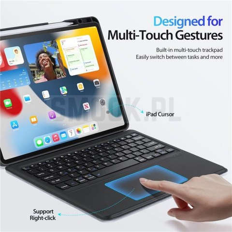 DUX DUCIS etui DK składane z klawiaturą bezprzewodową do iPad Air 13 (2024)/Pro 12.9 (2020/2021/2022) czarne DUX DUCIS etui DK składane z klawiaturą bezprzewodową do iPad Air 13 (2024)/Pro 12.9 (2020/2021/2022) czarne