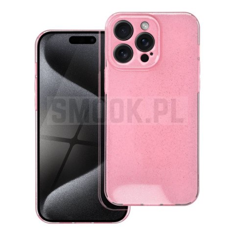 Futerał CLEAR CASE 2 mm BLINK do IPHONE 15 Pro Max różowy Futerał CLEAR CASE 2 mm BLINK do IPHONE 15 Pro Max różowy