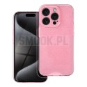 Futerał CLEAR CASE 2 mm BLINK do IPHONE 15 Pro różowy