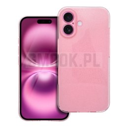 Futerał CLEAR CASE 2 mm BLINK do IPHONE 16 różowy