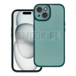 Futerał VARIETE do IPHONE 15 ciemnozielony