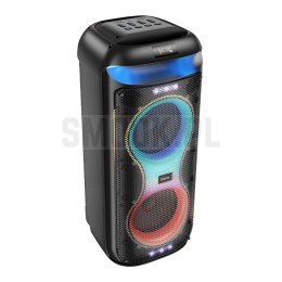 HOCO głośnik bluetooth + 2 x bezprzewodowe mikrofony HA13 Max czarny