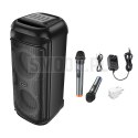 HOCO głośnik bluetooth + 2 x bezprzewodowe mikrofony HA13 Max czarny