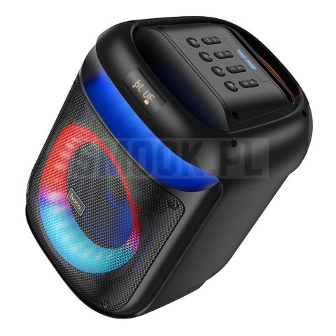 HOCO głośnik bluetooth + 2 x bezprzewodowe mikrofony HA13 czarny HOCO głośnik bluetooth + 2 x bezprzewodowe mikrofony HA13 czarny