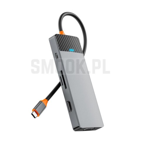 WiWU - HUB A921HV 9w1 USB3.0x2+USB2.0x1+SD/TF(3.0)+PD (100W)+USB-C(3.0)+HDMI(4K30HZ)+VGA1080P) WiWU - HUB A921HV 9w1 USB3.0x2+USB2.0x1+SD/TF(3.0)+PD (100W)+USB-C(3.0)+HDMI(4K30HZ)+VGA1080P)