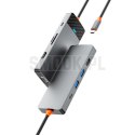 WiWU - HUB A921HV 9w1 USB3.0x2+USB2.0x1+SD/TF(3.0)+PD (100W)+USB-C(3.0)+HDMI(4K30HZ)+VGA1080P)