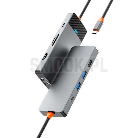 WiWU - HUB A921HV 9w1 USB3.0x2+USB2.0x1+SD/TF(3.0)+PD (100W)+USB-C(3.0)+HDMI(4K30HZ)+VGA1080P) WiWU - HUB A921HV 9w1 USB3.0x2+USB2.0x1+SD/TF(3.0)+PD (100W)+USB-C(3.0)+HDMI(4K30HZ)+VGA1080P)