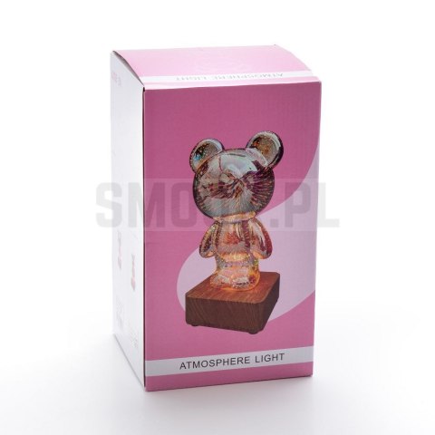 Lampka nocna LED 3D Miś Art Deco stojący L3GFBD Lampka nocna LED 3D Miś Art Deco stojący L3GFBD