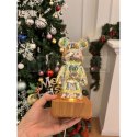 Lampka nocna LED 3D Miś Art Deco stojący L3GFBD