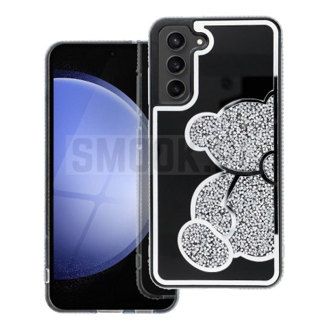 Futerał TEDDY BEAR do SAMSUNG S24 FE srebrny Futerał TEDDY BEAR do SAMSUNG S24 FE srebrny
