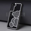 Futerał TEDDY BEAR do SAMSUNG S24 FE srebrny