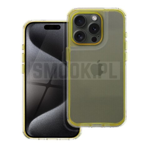 Futerał MATRIX CLEAR do IPHONE 12 żółty Futerał MATRIX CLEAR do IPHONE 12 żółty