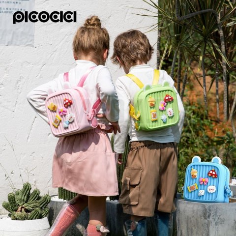 PICOCICI Mały plecak dla dzieci podróżny K32 zielony PICOCICI Mały plecak dla dzieci podróżny K32 zielony