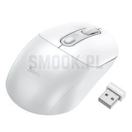 HOCO mysz komputerowa bezprzewodowa 2.4G GM28 biało szara