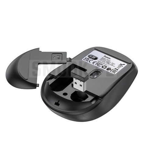 HOCO mysz komputerowa bezprzewodowa 2.4G GM28 czarno szara HOCO mysz komputerowa bezprzewodowa 2.4G GM28 czarno szara
