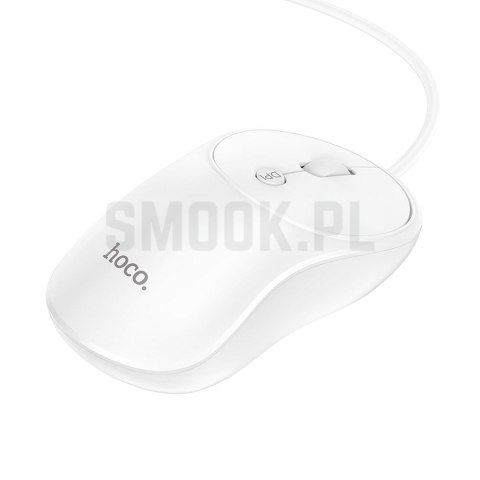 HOCO mysz komputerowa przewodowa USB A GM13 1,5 m biała HOCO mysz komputerowa przewodowa USB A GM13 1,5 m biała