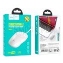 HOCO mysz komputerowa przewodowa USB A GM13 1,5 m biała