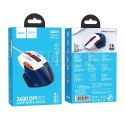 HOCO mysz komputerowa gamingowa przewodowa USB A biało niebieska