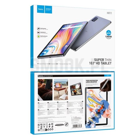 HOCO tablet 10,1" 4GB / 64GB HD Android 14 HI11 szary HOCO tablet 10,1" 4GB / 64GB HD Android 14 HI11 szary